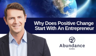 David Dugan Why Does Positive Change Start With An Entrepreneur